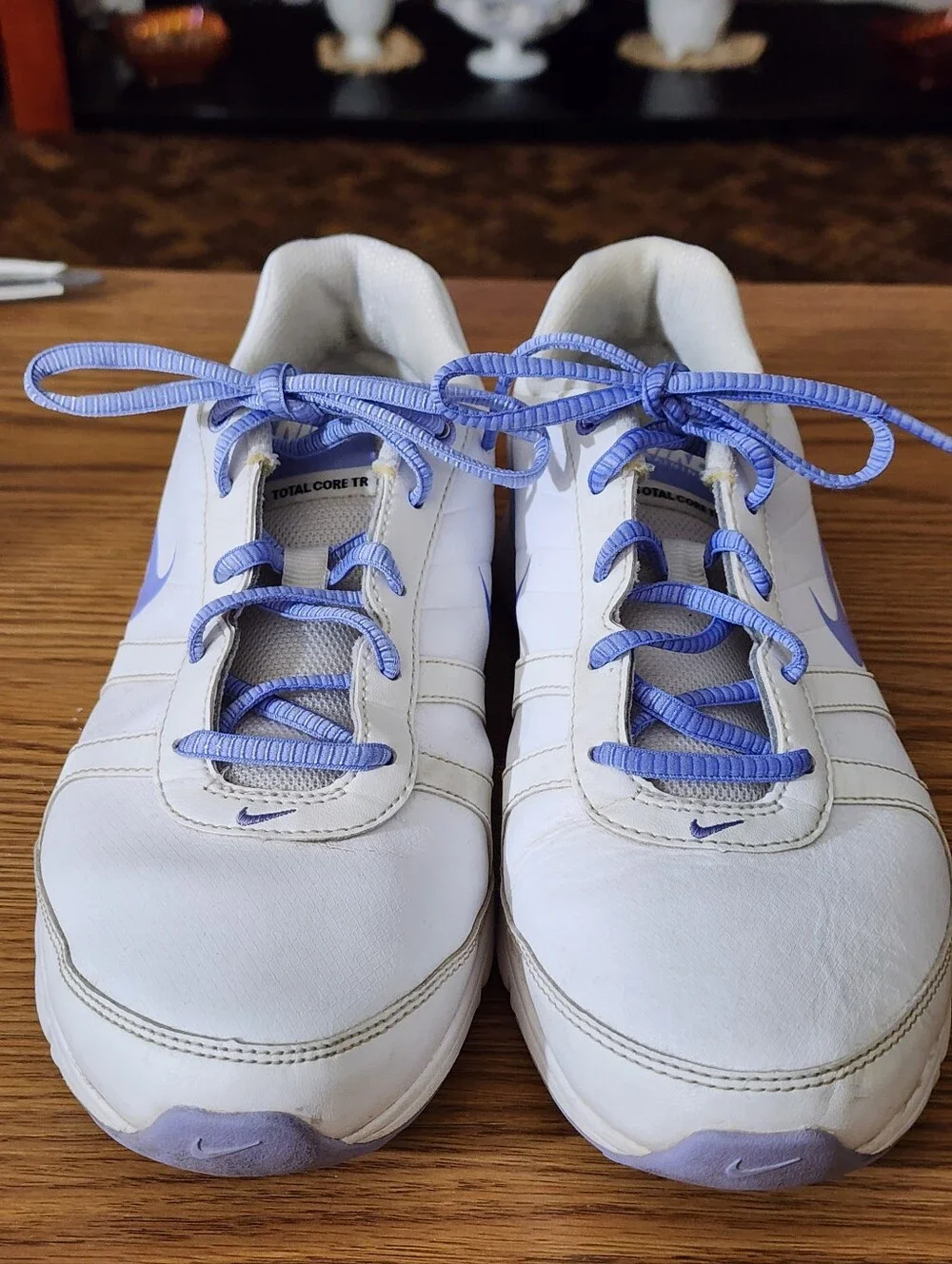 Nike White Sneakers with Lavender Accents - Women’s Athletic Shoes